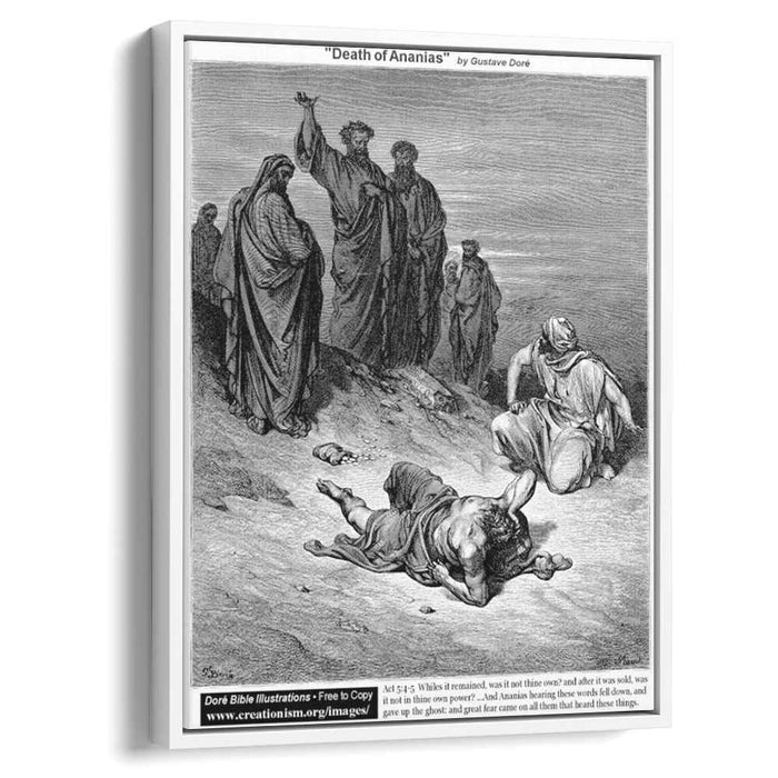 Death Of Ananias by Gustave Dore