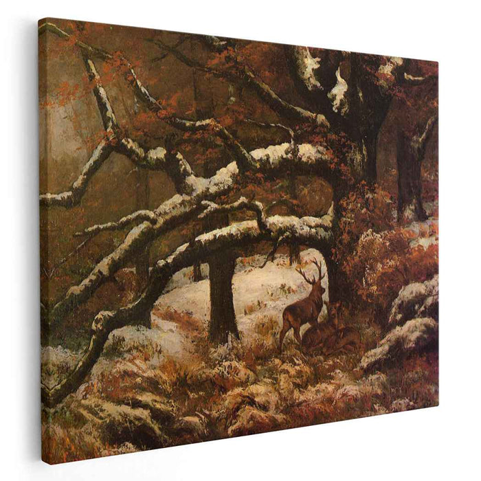 Deer Shelter (1868) by Gustave Courbet