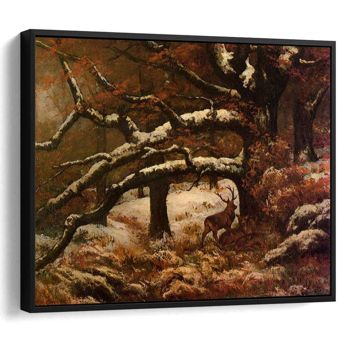 Deer Shelter (1868) by Gustave Courbet