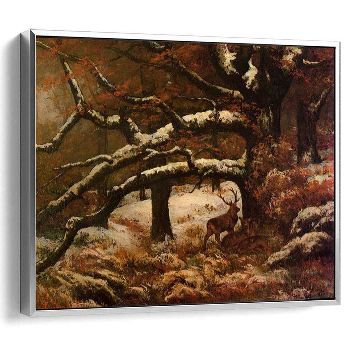 Deer Shelter (1868) by Gustave Courbet