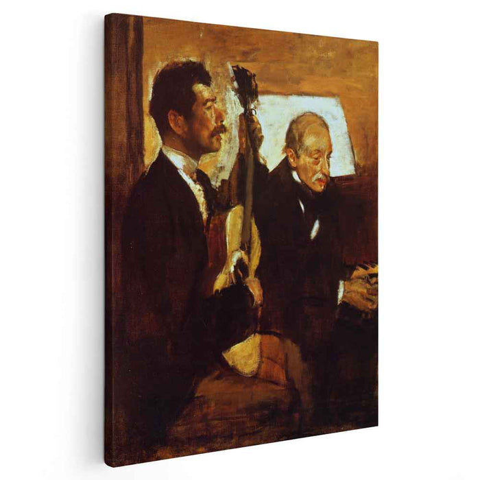 Degas' Father Listening to Lorenzo Pagans Playing the Guitar (1870) by Edgar Degas