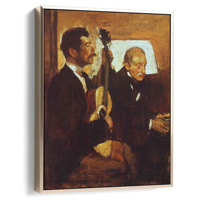 Degas' Father Listening to Lorenzo Pagans Playing the Guitar (1870) by Edgar Degas