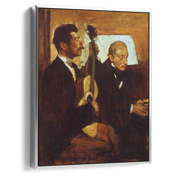 Degas' Father Listening to Lorenzo Pagans Playing the Guitar (1870) by Edgar Degas