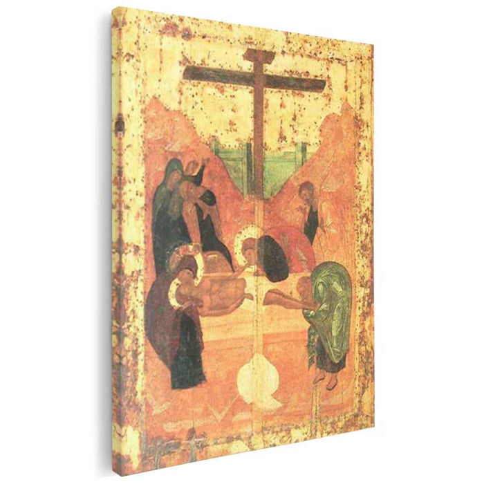 Deposition to tomb (1427) by Andrei Rublev