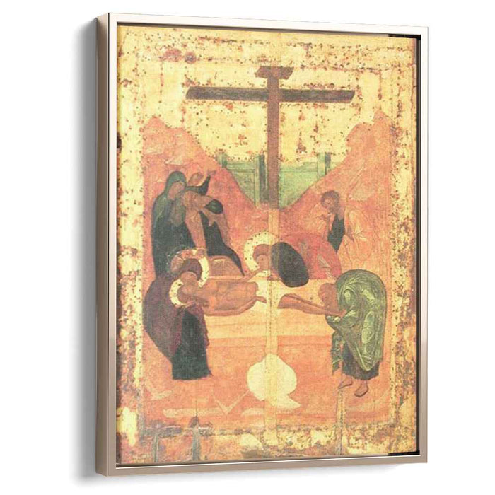 Deposition to tomb (1427) by Andrei Rublev