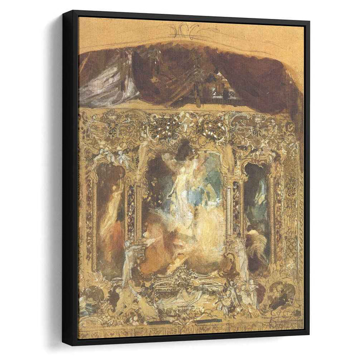 Design for a theater curtain (1883) by Gustav Klimt