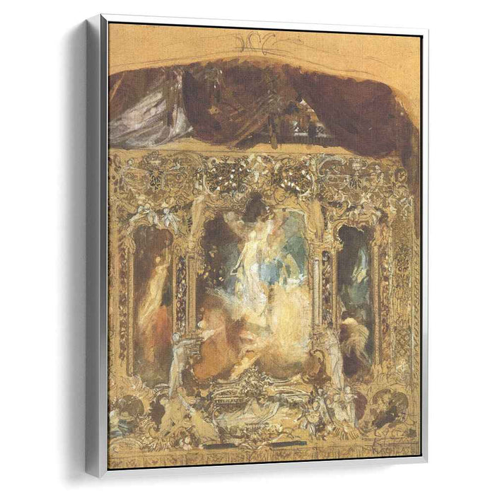 Design for a theater curtain (1883) by Gustav Klimt