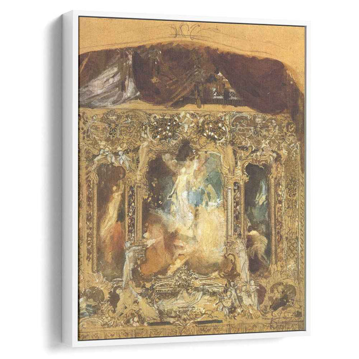 Design for a theater curtain (1883) by Gustav Klimt