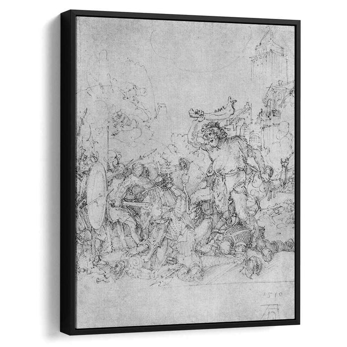 Design for the Fugger Chapel in Augsburg Samson fighting the Philistines (1510) by Albrecht Durer