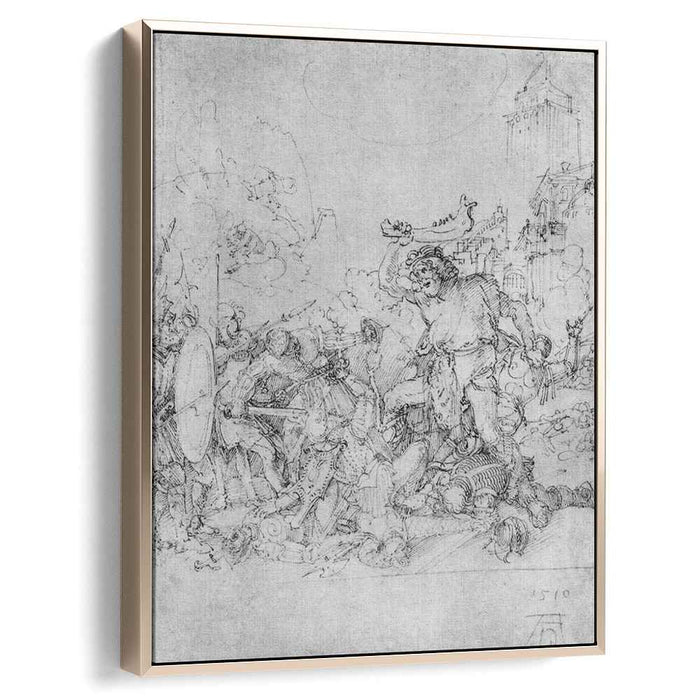 Design for the Fugger Chapel in Augsburg Samson fighting the Philistines (1510) by Albrecht Durer