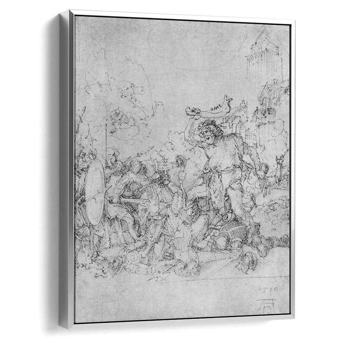 Design for the Fugger Chapel in Augsburg Samson fighting the Philistines (1510) by Albrecht Durer