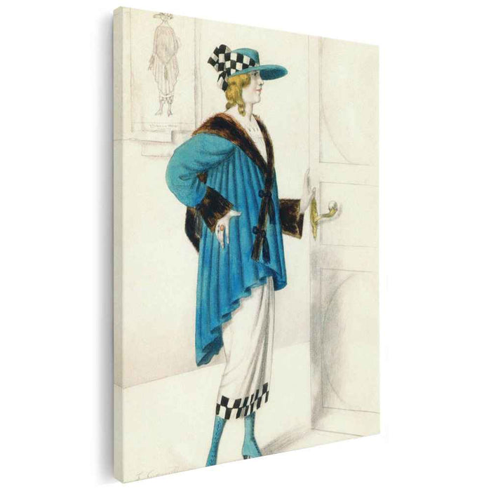 Designs of female costume (1923) by Boris Kustodiev