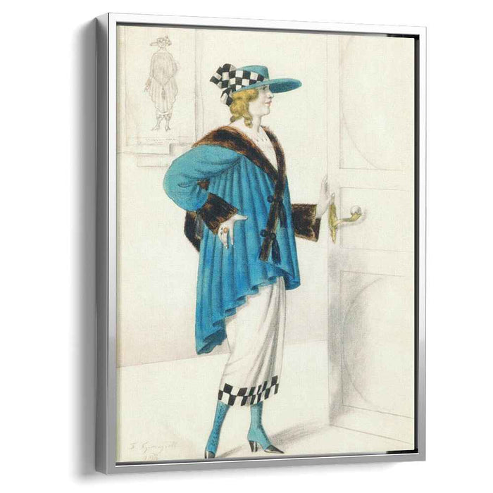 Designs of female costume (1923) by Boris Kustodiev