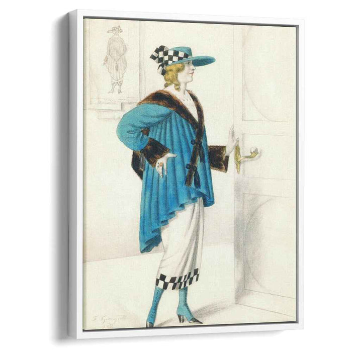 Designs of female costume (1923) by Boris Kustodiev