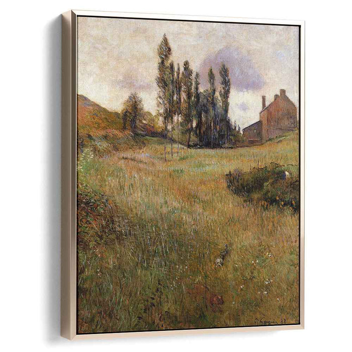 Dogs running through a field (1888) by Paul Gauguin