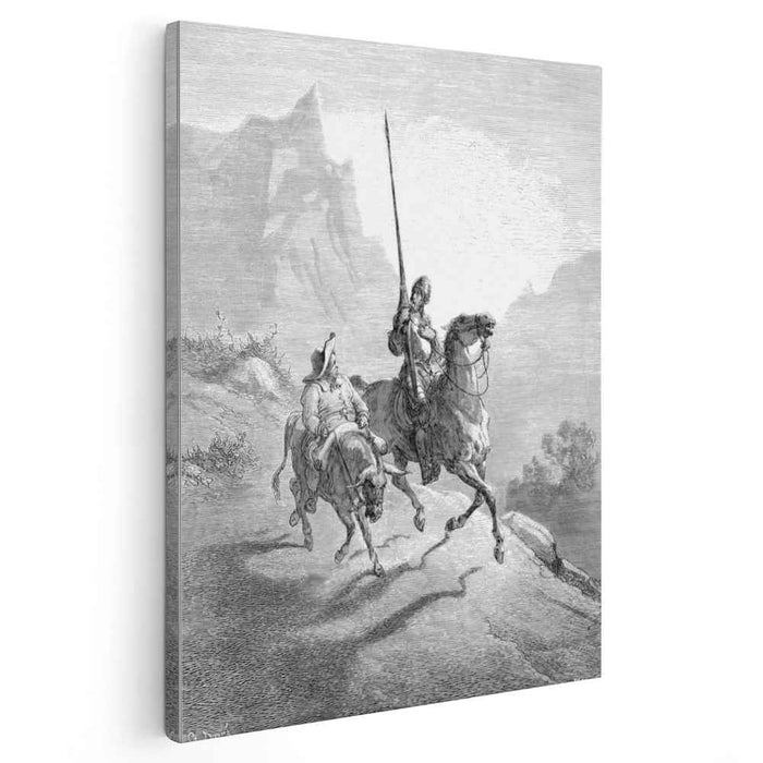 Don Quixote and Sancho Setting Out (1863) by Gustave Dore