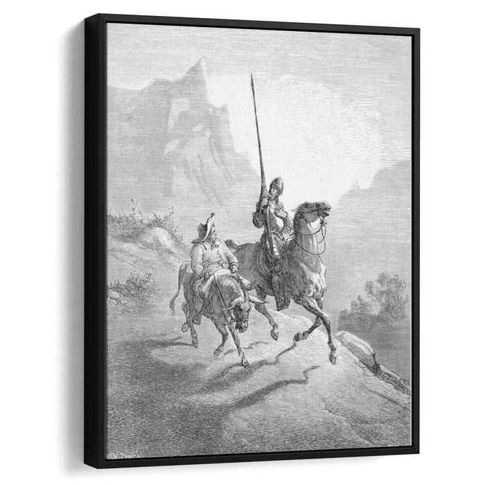 Don Quixote and Sancho Setting Out (1863) by Gustave Dore
