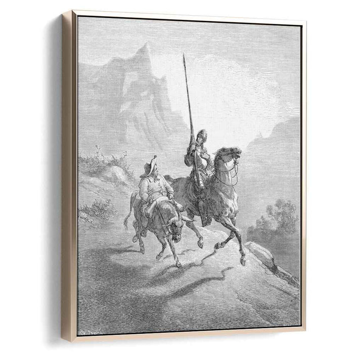 Don Quixote and Sancho Setting Out (1863) by Gustave Dore