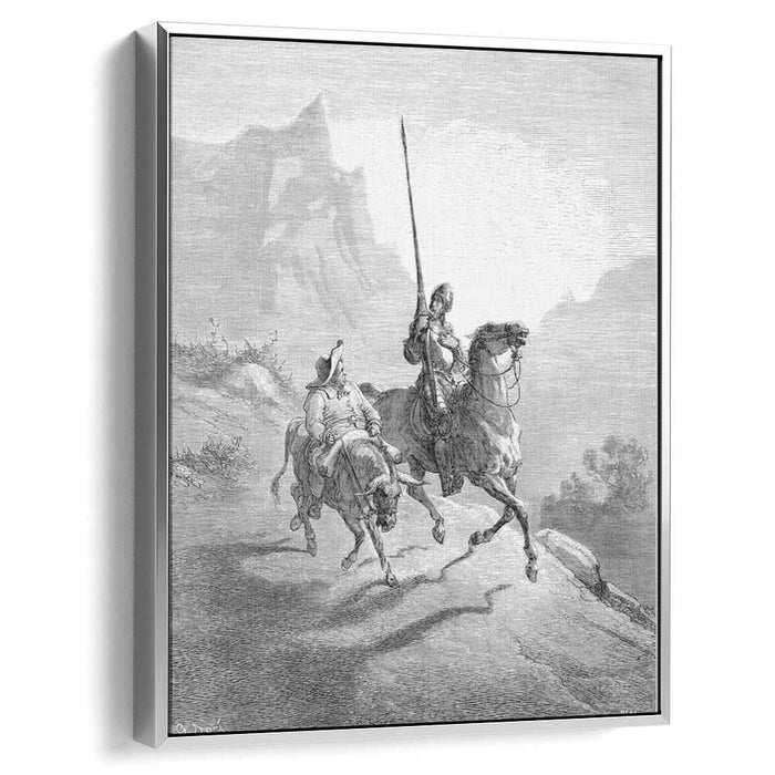 Don Quixote and Sancho Setting Out (1863) by Gustave Dore