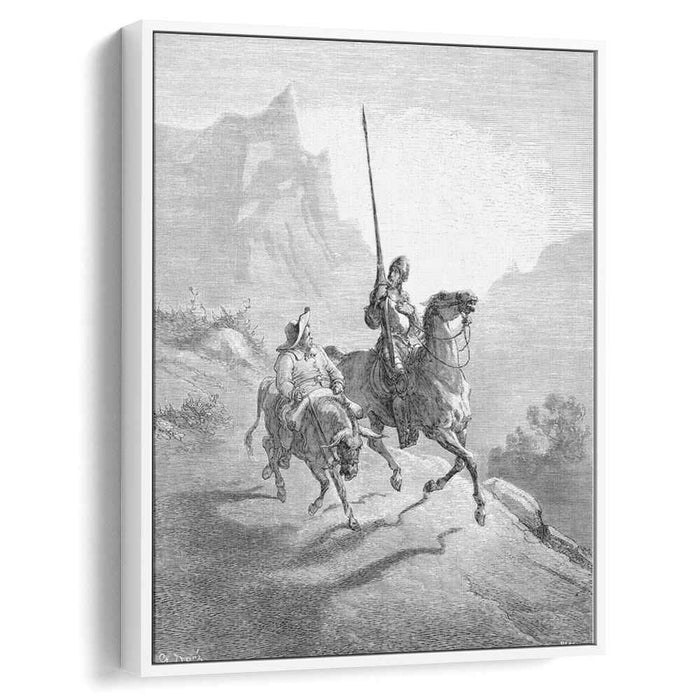 Don Quixote and Sancho Setting Out (1863) by Gustave Dore