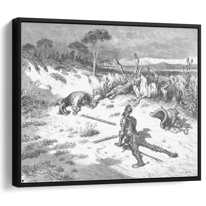 Don Quixote's Moralising on Ingratitude by Gustave Dore