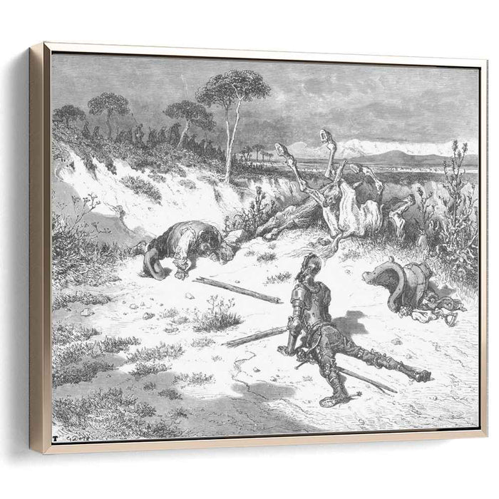 Don Quixote's Moralising on Ingratitude by Gustave Dore