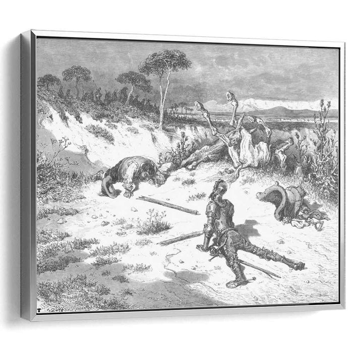 Don Quixote's Moralising on Ingratitude by Gustave Dore