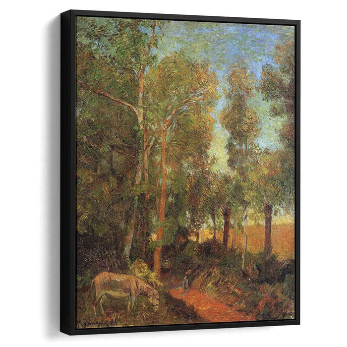 Donkey by lane (1885) by Paul Gauguin