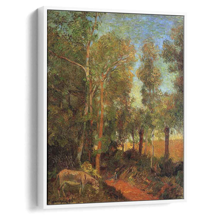 Donkey by lane (1885) by Paul Gauguin