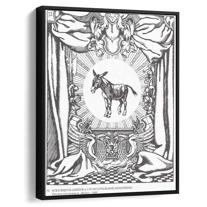 Donkey, Illustration for the magazine Bogey by Ivan Bilibin