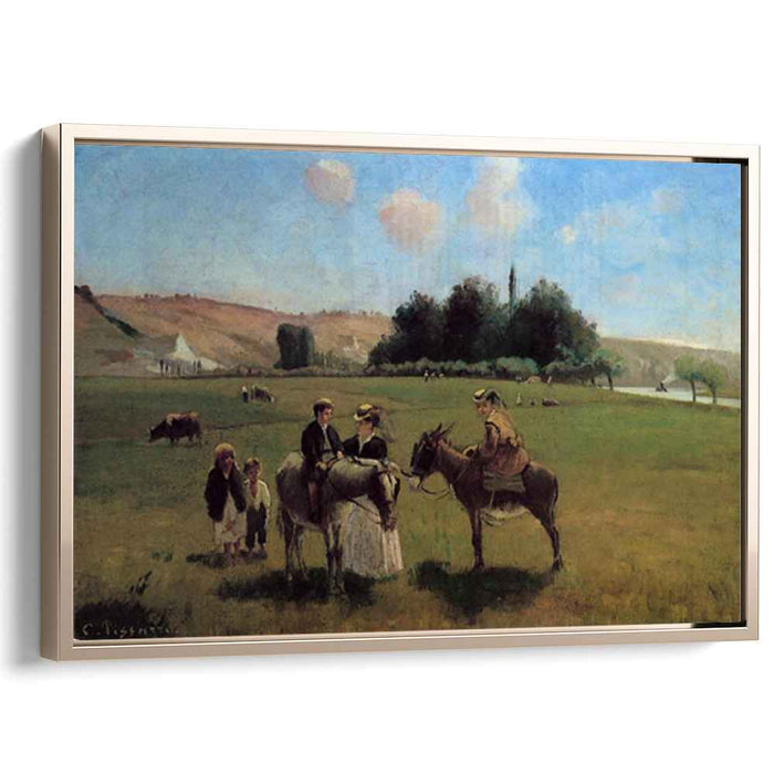 Donkey Ride at La Roche-Guyon (1865) by Camille Pissarro