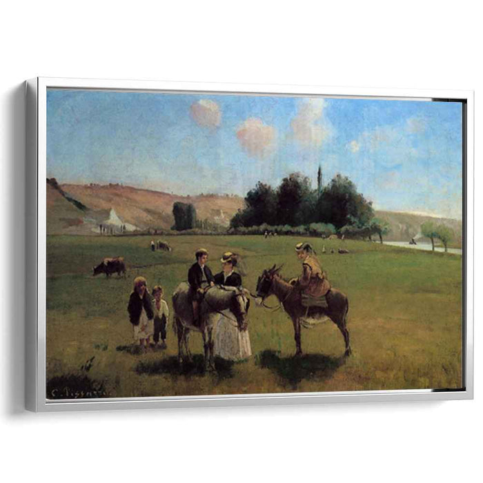 Donkey Ride at La Roche-Guyon (1865) by Camille Pissarro