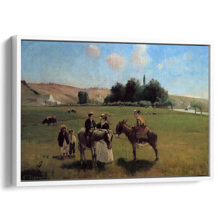 Donkey Ride at La Roche-Guyon (1865) by Camille Pissarro