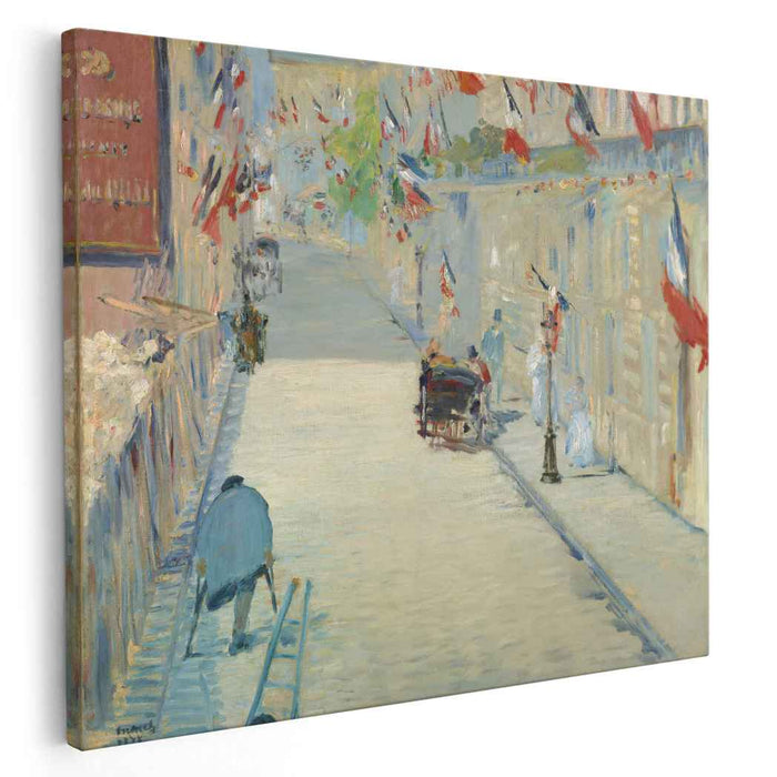Rue Mosnier decorated with Flags (1878) by Edouard Manet