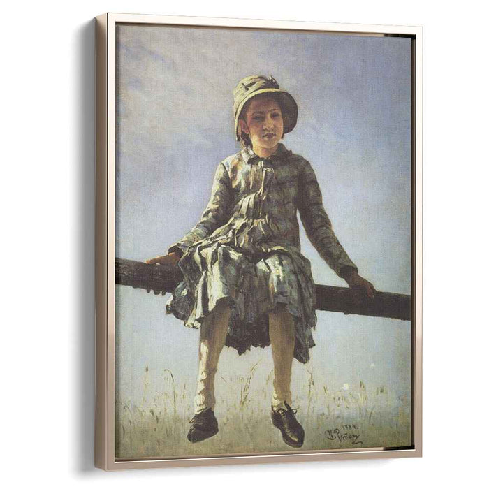 Dragon Fly. Portrait of Vera Repina, the Artist's Daughter by Ilya Repin