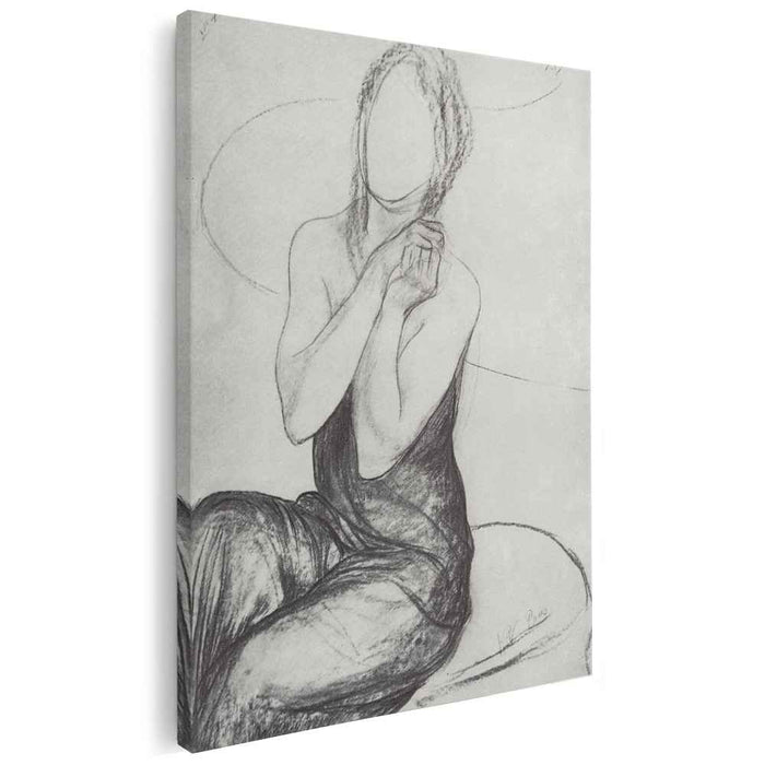 Drawing a picture of the Witch (1908) by Kuzma Petrov-Vodkin