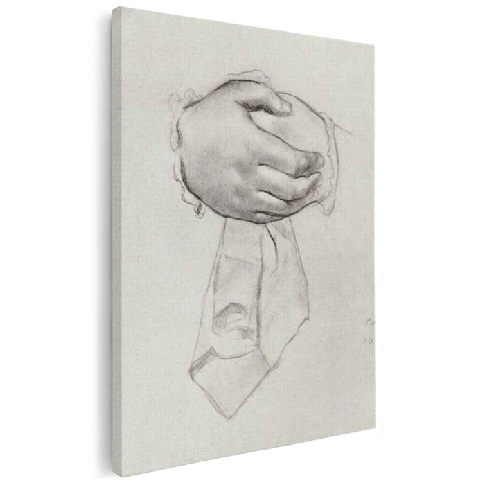 Drawing hand to the picture Merchant's wife (1915) by Boris Kustodiev