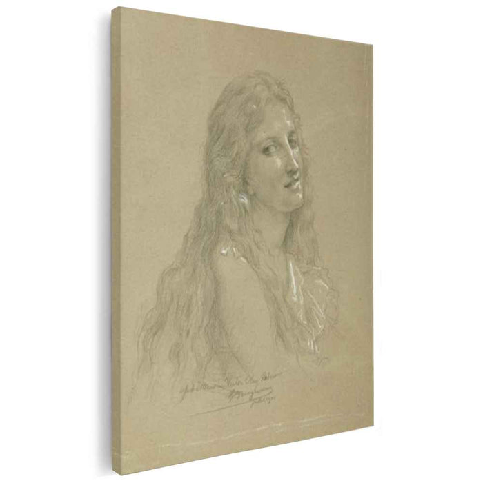 Drawing of a Woman by William-Adolphe Bouguereau