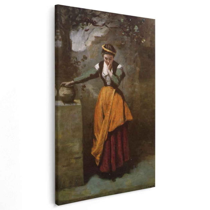 Dreamer at the Fountain (1870) by Camille Corot