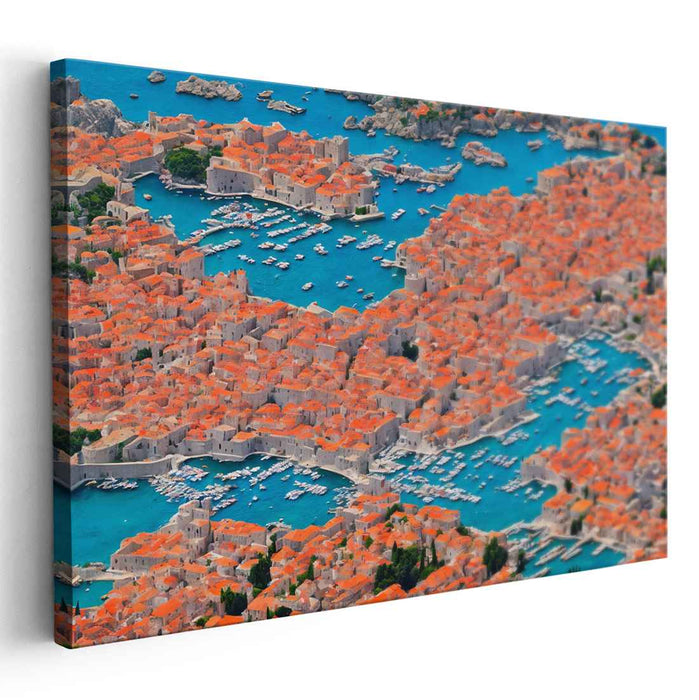 Terracotta Dreams: Aerial View of Dubrovnik's Historic Charm