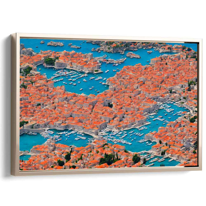 Terracotta Dreams: Aerial View of Dubrovnik's Historic Charm