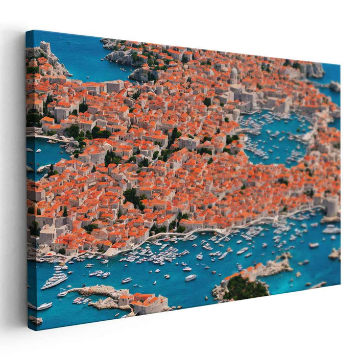 Rooftop Revelations: Aerial View of Dubrovnik's Timeless Beauty