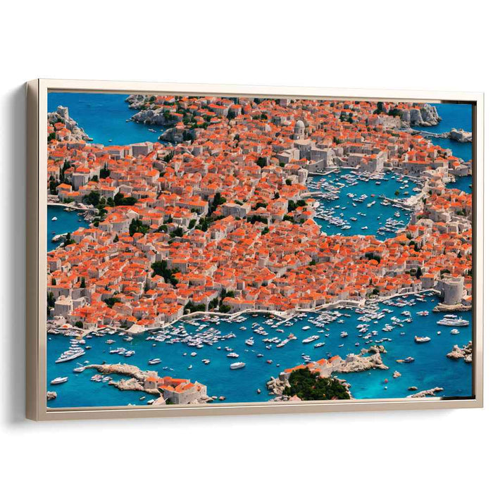 Rooftop Revelations: Aerial View of Dubrovnik's Timeless Beauty