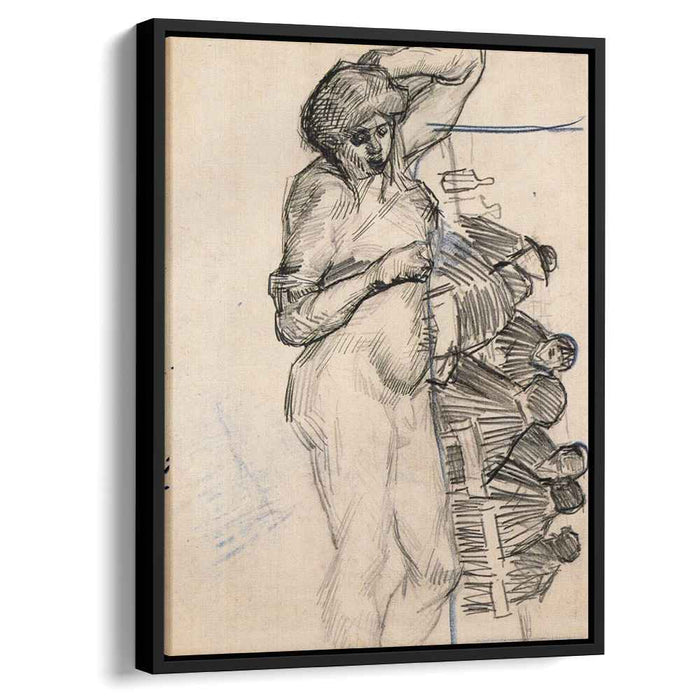 Dying Slave and Figures at a Table (1887) by Vincent van Gogh