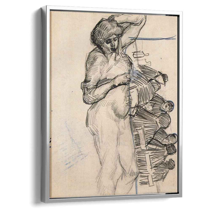 Dying Slave and Figures at a Table (1887) by Vincent van Gogh