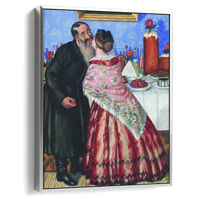 Easter Greeting (1916) by Boris Kustodiev