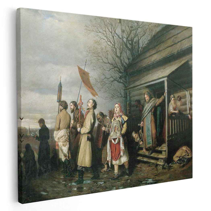 Easter Procession in a Village (1861) by Vasily Perov