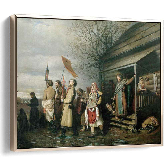 Easter Procession in a Village (1861) by Vasily Perov