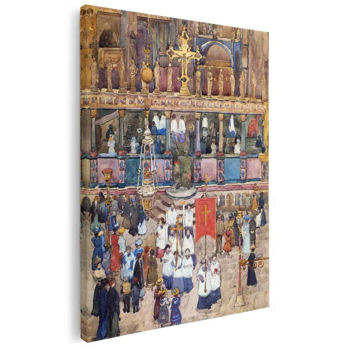 Easter Procession, St. Mark's by Maurice Prendergast