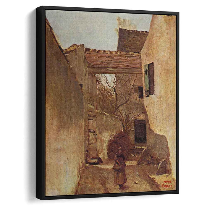 Ecouen, Corner of the Village by Camille Corot